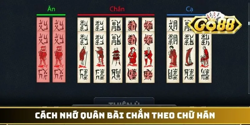 Cách Nhớ Quân Bài Chắn - Trở Thành Cao Thủ Chuyên Nghiệp 2 Cách nhớ quân bài chắn theo chữ hán