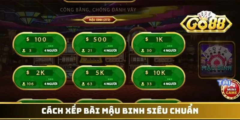 Cách Xếp Bài Mậu Binh - Đánh Bại Đối Thủ Sừng Sỏ Hàng Đầu 2 Cách xếp bài mậu binh siêu chuẩn