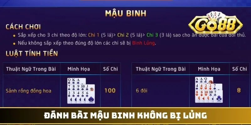 Bài Mậu Binh - Chiến Thuật Điều Binh Khiển Tướng Chuẩn 3 Đánh bài mậu binh không bị lủng